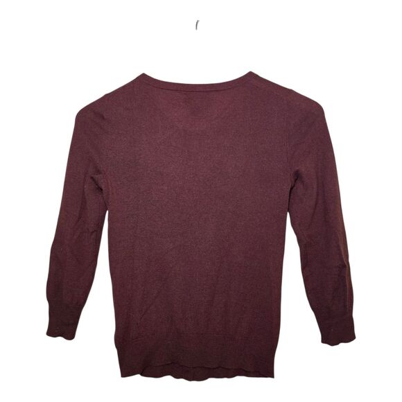 J.Crew Women’s XXS Burgundy & Lime 100% Cashmere Button Cardigan Sweater Bundle - Picture 4 of 16